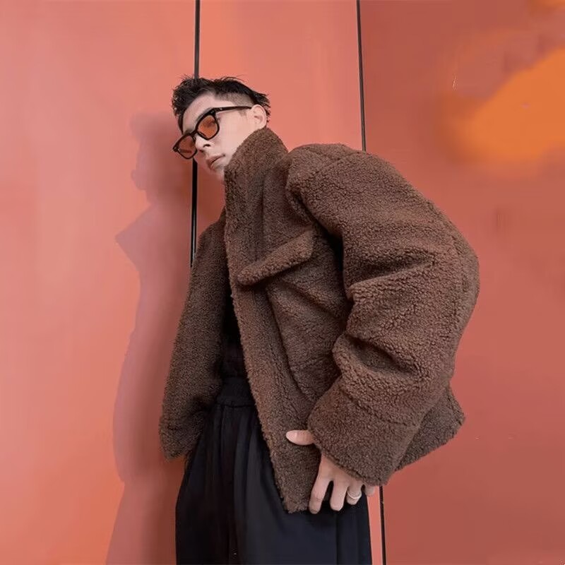 Winter Clothes Shop - Internetberoemdheden Populaire Ruffian Handsome Jacket Lam