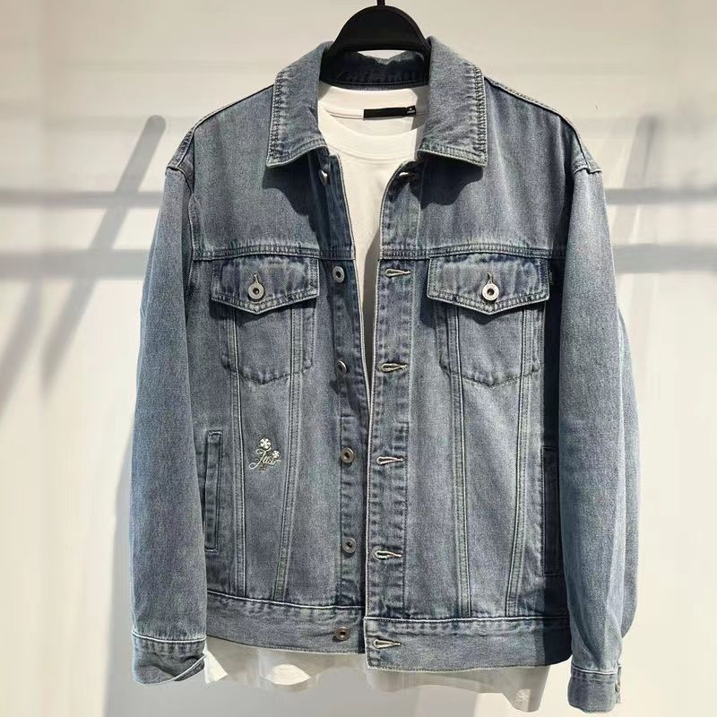Winter Clothes Shop - Herfst knop cowboyjas voor mannen in