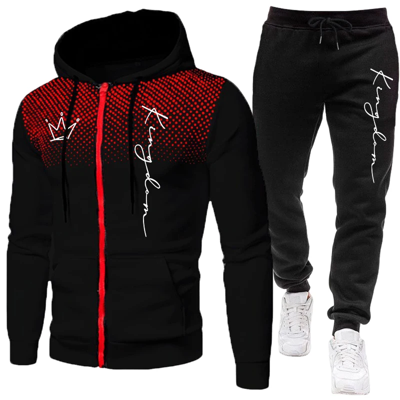 Winter Clothing Clearance - King Herenjas Trainingspak Casual Sweatshirt met