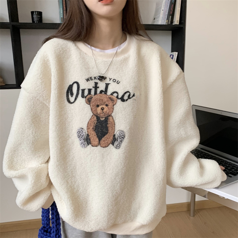 Winter Clothing Affordable - Betaalbaar warm sweatshirt van lamsbont Veelzijdig