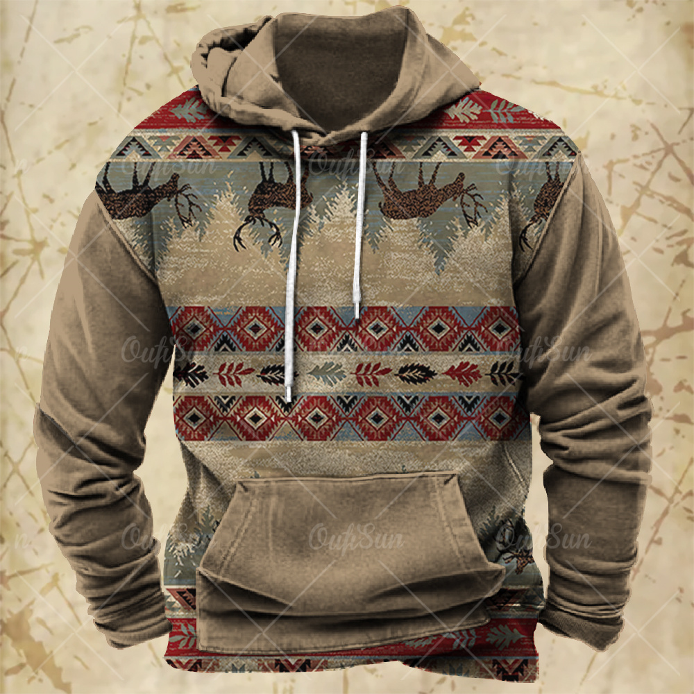 Winter Clothes Shop - Heren sweatshirt met vintage print en