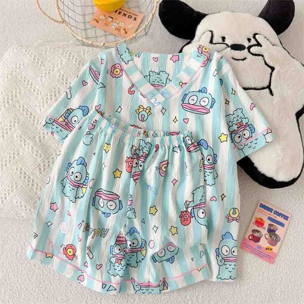 Winter Clothing Clearance - Sanrio Hangyodon Vrouwen Pyjama Set Kawaii