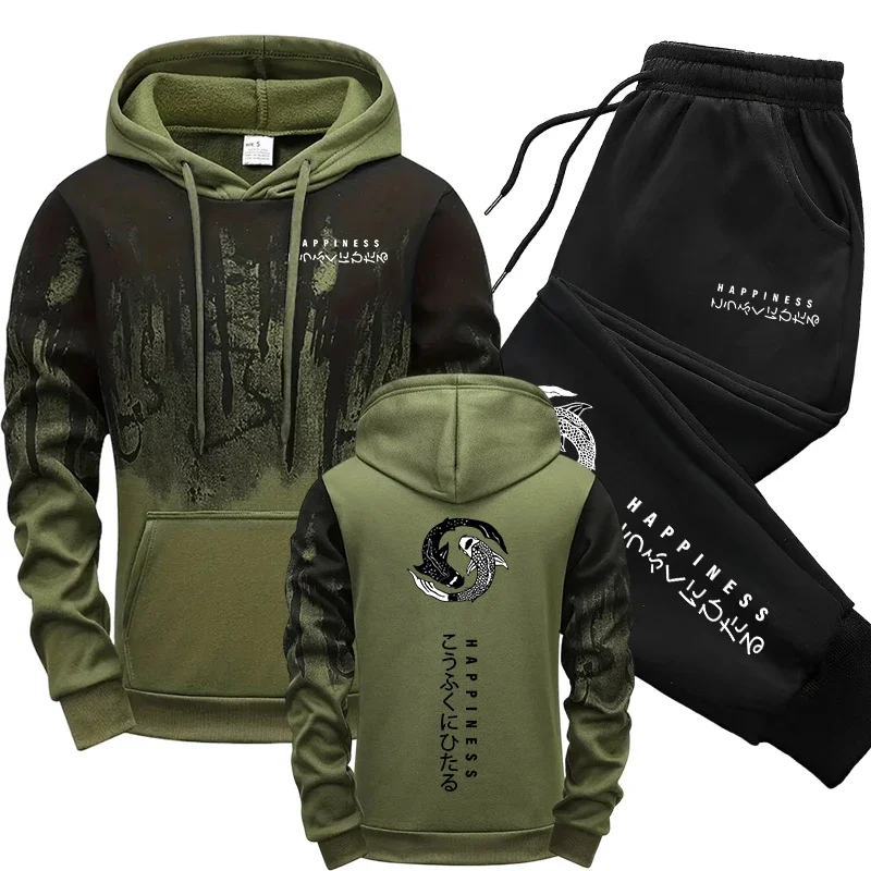 Winter Clothes - Japanse mode heren trainingspak hoodies joggingbroek