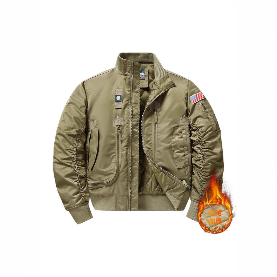 Winter Clothes Shop - Winter MA1 mannen Bomberjack Dikker Oversized