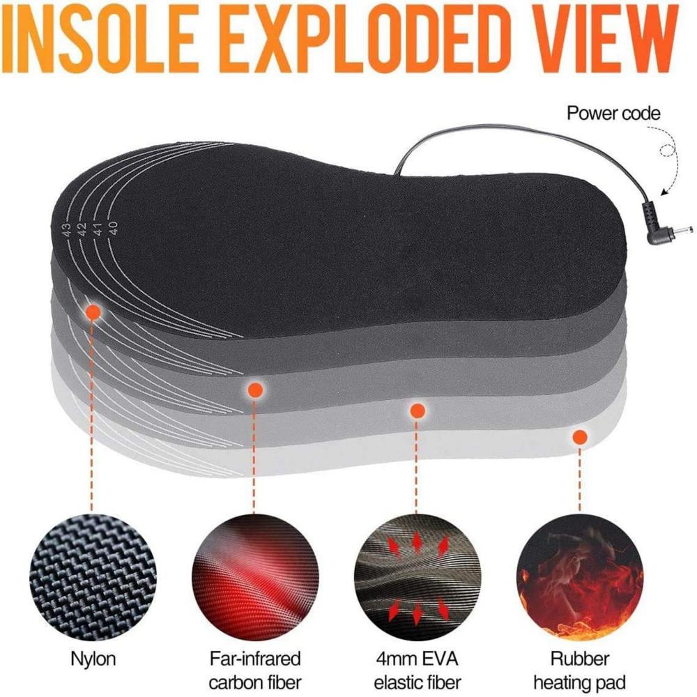 Tolex USB Oplaadbare Verwarmde - Heated Insole Rechargeable recensie en prijs