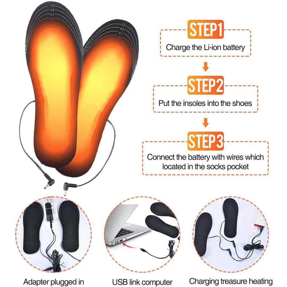 Tolex USB Oplaadbare Verwarmde - Heated Insole Rechargeable recensie en prijs