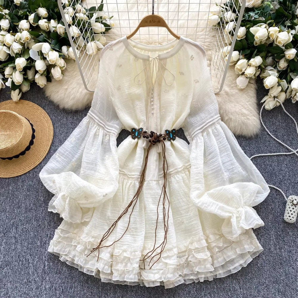 Zoete geborduurde O-hals veter - Winter Clothing Dress Up recensie en prijs