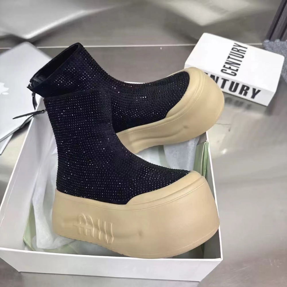 Luxe strass dameslaarzen mode  - Winter Clothing Korea recensie en prijs
