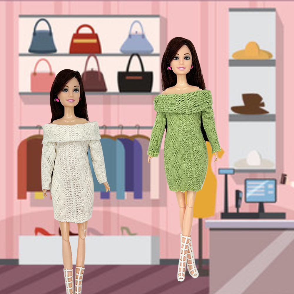 4 STKS Mode Trui Jurken voor 1 - Winter Clothing Dress Up recensie en prijs
