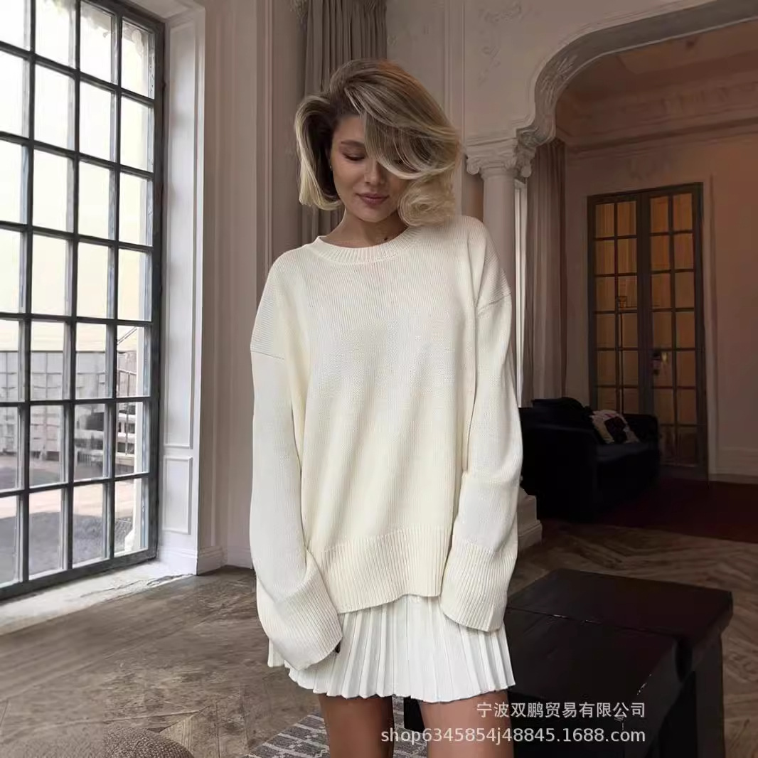 Herfst Effen Kleur O-hals Trui - Clothing Style Winter recensie en prijs