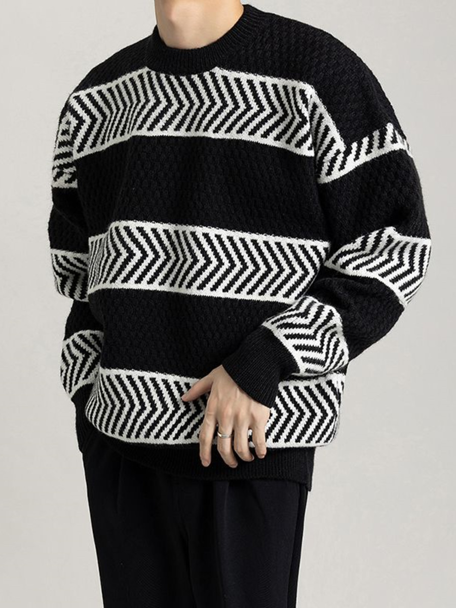 Casual losse strepen trui cont - Winter Clothing Colors recensie en prijs