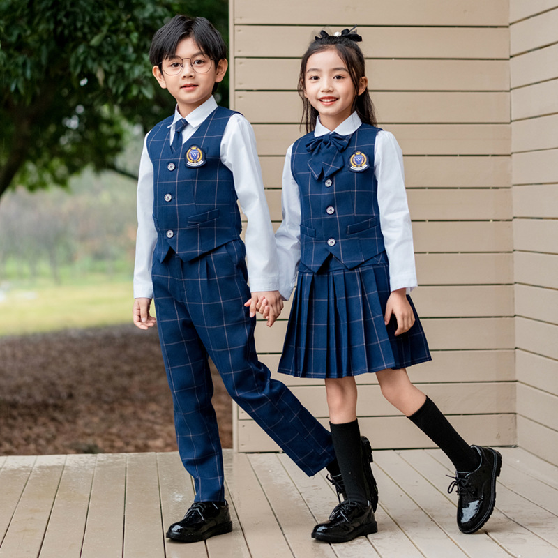 Kids Britse Plaid Vest Shirt P - Winter Clothing Korea recensie en prijs